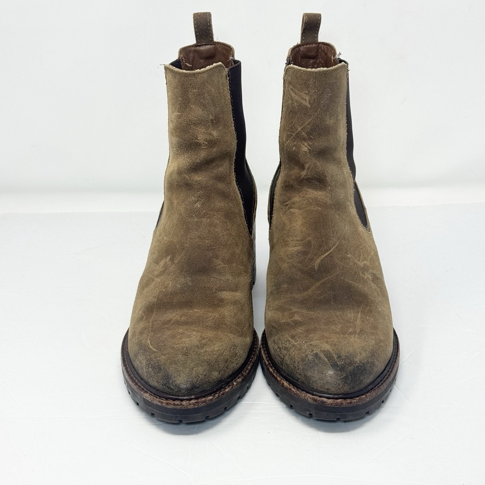 Thursday Boots Womens Chelsea Boot 8.5 Knockout Matte Leather Brown Chunky Block - Picture 3 of 10